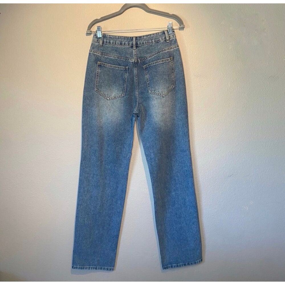 NWT Commense Split Hem Straight Leg Jeans Sz Small - Picture 4 of 6